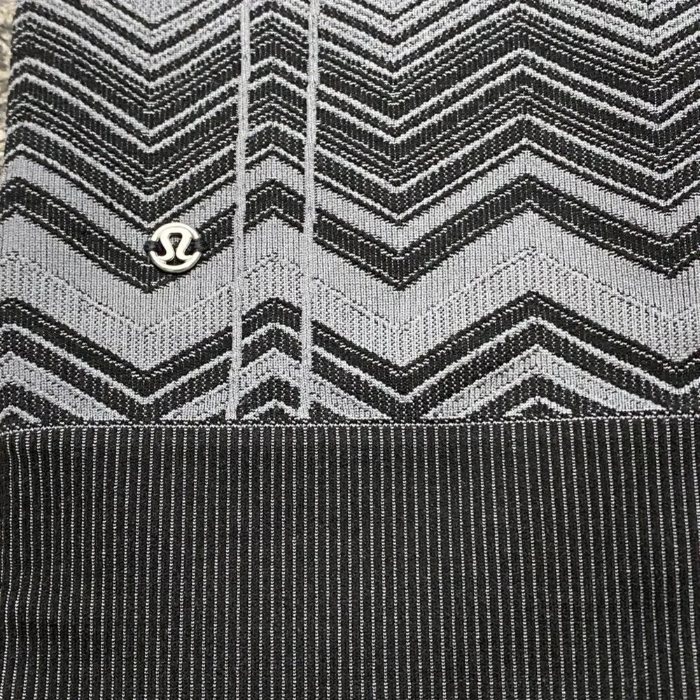 Lululemon Ebb To Street Pant Chevron Heathered Slate Leggings 6